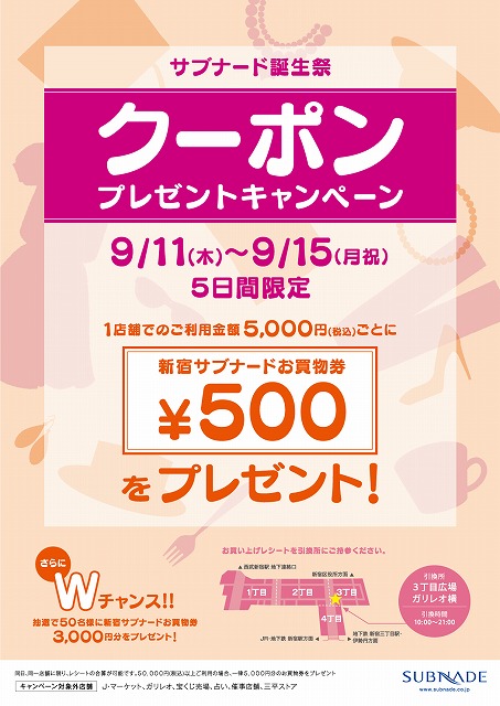 クーポン
